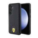 Ferrari Carbon Stitched Bottom - Etui Samsung Galaxy S24 (czarny) Ferrari