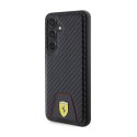 Ferrari Carbon Stitched Bottom - Etui Samsung Galaxy S24 (czarny) Ferrari