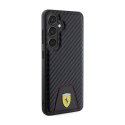 Ferrari Carbon Stitched Bottom - Etui Samsung Galaxy S24 (czarny) Ferrari