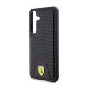 Ferrari Carbon Stitched Bottom - Etui Samsung Galaxy S24 (czarny) Ferrari