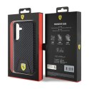 Ferrari Carbon Stitched Bottom - Etui Samsung Galaxy S24 (czarny) Ferrari