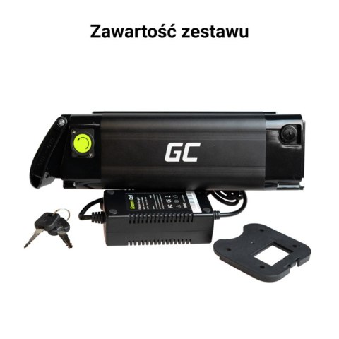 Green Cell - Bateria GC Silverfish do roweru elektrycznego E-Bike z ładowarką 24V 10.4Ah 250Wh Li-Ion XLR 3 PIN Green Cell Green Cell - Bateria GC Silverfish do roweru elektrycznego E-Bike z ładowarką 24V 10.4Ah 250Wh Li-Ion XLR 3 PIN Green Cell