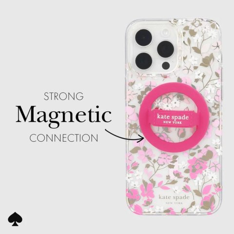 Kate Spade New York Magnetic Loop Grip - Uchwyt MagSafe na palec (Pom Pom Pink) Kate Spade New York Kate Spade New York Magnetic Loop Grip - Uchwyt MagSafe na palec (Pom Pom Pink) Kate Spade New York