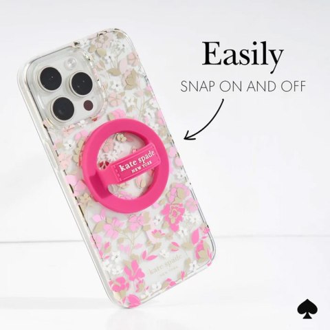 Kate Spade New York Magnetic Loop Grip - Uchwyt MagSafe na palec (Pom Pom Pink) Kate Spade New York Kate Spade New York Magnetic Loop Grip - Uchwyt MagSafe na palec (Pom Pom Pink) Kate Spade New York