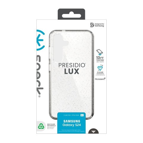 Speck Presidio Lux Glitter - Etui Samsung Galaxy S24 (Clear / Gold Glitter) Speck Speck Presidio Lux Glitter - Etui Samsung Galaxy S24 (Clear / Gold Glitter) Speck