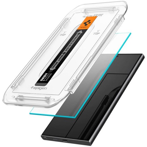 Spigen GLAS.TR EZ FIT 2-Pack - Szkło hartowane do Samsung Galaxy S24 Ultra (2 sztuki) Spigen Spigen GLAS.TR EZ FIT 2-Pack - Szkło hartowane do Samsung Galaxy S24 Ultra (2 sztuki) Spigen
