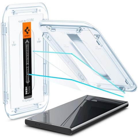Spigen GLAS.TR EZ FIT 2-Pack - Szkło hartowane do Samsung Galaxy S24 Ultra (2 sztuki) Spigen Spigen GLAS.TR EZ FIT 2-Pack - Szkło hartowane do Samsung Galaxy S24 Ultra (2 sztuki) Spigen