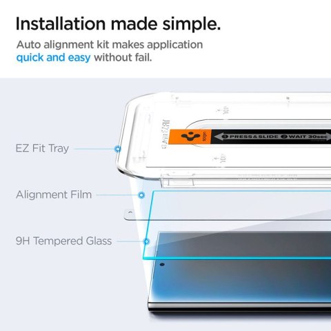 Spigen GLAS.TR EZ FIT 2-Pack - Szkło hartowane do Samsung Galaxy S24 Ultra (2 sztuki) Spigen Spigen GLAS.TR EZ FIT 2-Pack - Szkło hartowane do Samsung Galaxy S24 Ultra (2 sztuki) Spigen
