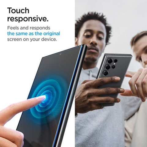 Spigen GLAS.TR EZ FIT 2-Pack - Szkło hartowane do Samsung Galaxy S24 Ultra (2 sztuki) Spigen Spigen GLAS.TR EZ FIT 2-Pack - Szkło hartowane do Samsung Galaxy S24 Ultra (2 sztuki) Spigen