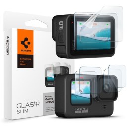 Spigen Glas.TR Slim + Film 2-Set - Zestaw szkieł i folii do GoPro Hero 12 / 11 / 10 / 9 (2 zestawy) Spigen