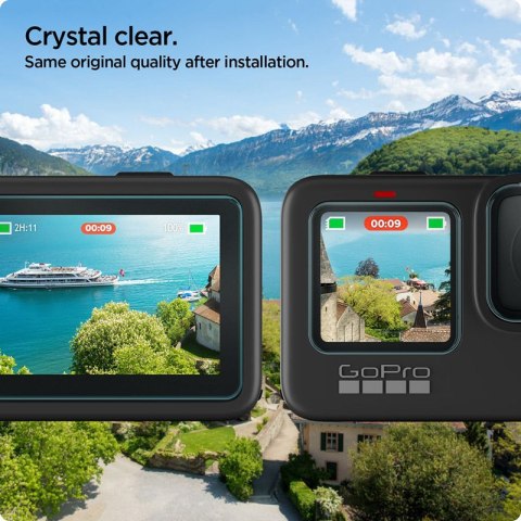 Spigen Glas.TR Slim + Film 2-Set - Zestaw szkieł i folii do GoPro Hero 12 / 11 / 10 / 9 (2 zestawy) Spigen Spigen Glas.TR Slim + Film 2-Set - Zestaw szkieł i folii do GoPro Hero 12 / 11 / 10 / 9 (2 zestawy) Spigen