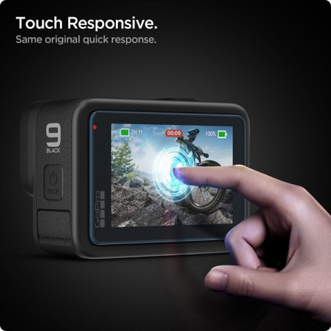 Spigen Glas.TR Slim + Film 2-Set - Zestaw szkieł i folii do GoPro Hero 12 / 11 / 10 / 9 (2 zestawy) Spigen Spigen Glas.TR Slim + Film 2-Set - Zestaw szkieł i folii do GoPro Hero 12 / 11 / 10 / 9 (2 zestawy) Spigen