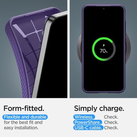 Spigen Liquid Air - Etui do Samsung Galaxy S24 (Deep Purple) Spigen Spigen Liquid Air - Etui do Samsung Galaxy S24 (Deep Purple) Spigen