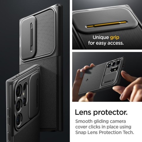 Spigen Optik Armor - Etui do Samsung Galaxy S24 Ultra (Czarny) Spigen Spigen Optik Armor - Etui do Samsung Galaxy S24 Ultra (Czarny) Spigen