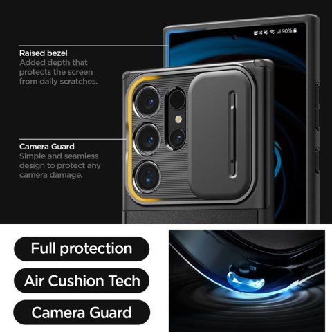 Spigen Optik Armor - Etui do Samsung Galaxy S24 Ultra (Czarny) Spigen Spigen Optik Armor - Etui do Samsung Galaxy S24 Ultra (Czarny) Spigen