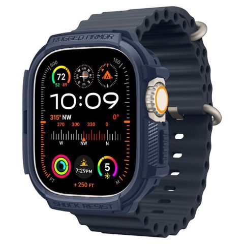 Spigen Rugged Armor - Obudowa do Apple Watch Ultra 1/2 49 mm (Navy Blue) Spigen Spigen Rugged Armor - Obudowa do Apple Watch Ultra 1/2 49 mm (Navy Blue) Spigen