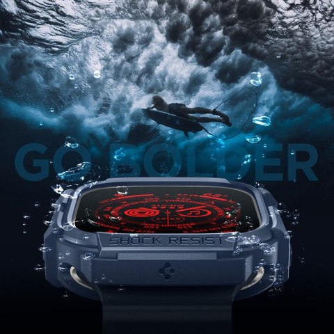Spigen Rugged Armor - Obudowa do Apple Watch Ultra 1/2 49 mm (Navy Blue) Spigen Spigen Rugged Armor - Obudowa do Apple Watch Ultra 1/2 49 mm (Navy Blue) Spigen