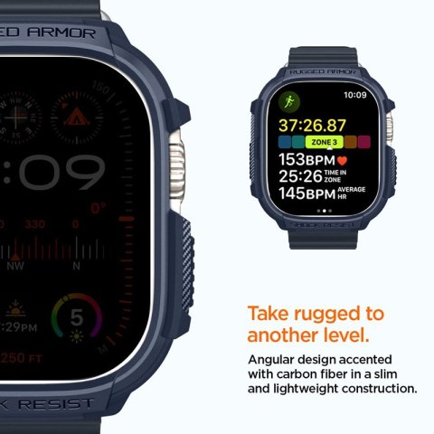 Spigen Rugged Armor - Obudowa do Apple Watch Ultra 1/2 49 mm (Navy Blue) Spigen Spigen Rugged Armor - Obudowa do Apple Watch Ultra 1/2 49 mm (Navy Blue) Spigen