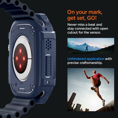 Spigen Rugged Armor - Obudowa do Apple Watch Ultra 1/2 49 mm (Navy Blue) Spigen Spigen Rugged Armor - Obudowa do Apple Watch Ultra 1/2 49 mm (Navy Blue) Spigen