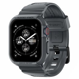 Spigen Rugged Armor Pro - Pasek z obudową do Apple Watch 4/5/6/7/8/9/SE 44/45 mm (Dark Grey) Spigen