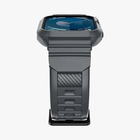 Spigen Rugged Armor Pro - Pasek z obudową do Apple Watch 4/5/6/7/8/9/SE 44/45 mm (Dark Grey) Spigen Spigen Rugged Armor Pro - Pasek z obudową do Apple Watch 4/5/6/7/8/9/SE 44/45 mm (Dark Grey) Spigen