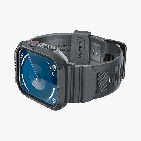 Spigen Rugged Armor Pro - Pasek z obudową do Apple Watch 4/5/6/7/8/9/SE 44/45 mm (Dark Grey) Spigen Spigen Rugged Armor Pro - Pasek z obudową do Apple Watch 4/5/6/7/8/9/SE 44/45 mm (Dark Grey) Spigen