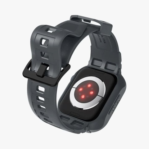 Spigen Rugged Armor Pro - Pasek z obudową do Apple Watch 4/5/6/7/8/9/SE 44/45 mm (Dark Grey) Spigen Spigen Rugged Armor Pro - Pasek z obudową do Apple Watch 4/5/6/7/8/9/SE 44/45 mm (Dark Grey) Spigen