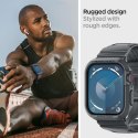 Spigen Rugged Armor Pro - Pasek z obudową do Apple Watch 4/5/6/7/8/9/SE 44/45 mm (Dark Grey) Spigen