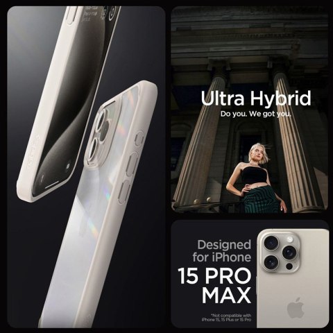 Spigen Ultra Hybrid - Etui do iPhone 15 Pro (Natural Titanium) Spigen Spigen Ultra Hybrid - Etui do iPhone 15 Pro (Natural Titanium) Spigen