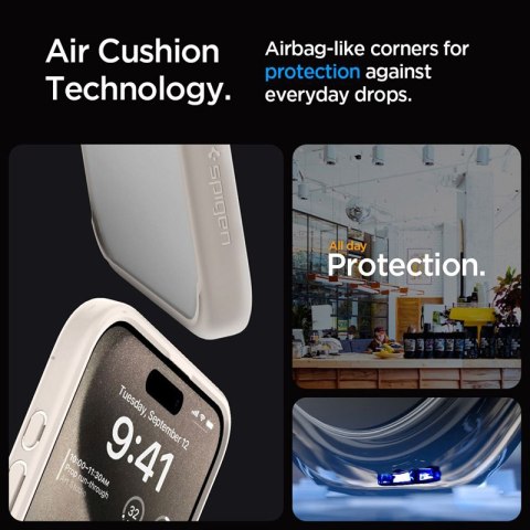 Spigen Ultra Hybrid - Etui do iPhone 15 Pro (Natural Titanium) Spigen Spigen Ultra Hybrid - Etui do iPhone 15 Pro (Natural Titanium) Spigen