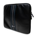 BMW Carbon Blue Stripes Sleeve - Etui na notebook 15" / 16" (czarny) BMW