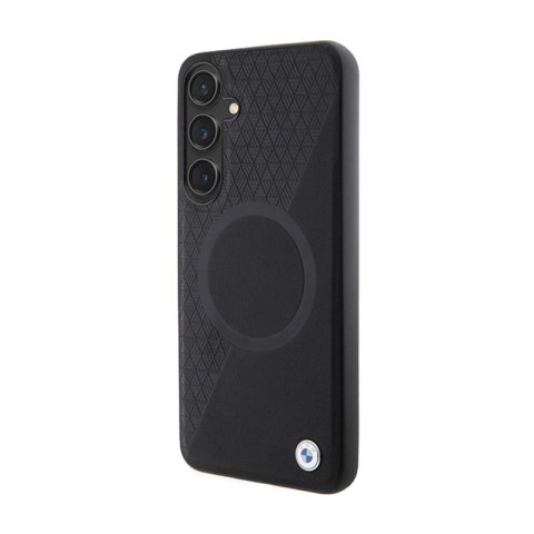 BMW Leather Half Textured & Circle MagSafe - Etui Samsung Galaxy S24 (czarny) BMW BMW Leather Half Textured & Circle MagSafe - Etui Samsung Galaxy S24 (czarny) BMW
