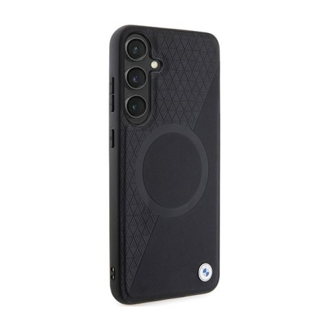 BMW Leather Half Textured & Circle MagSafe - Etui Samsung Galaxy S24 (czarny) BMW BMW Leather Half Textured & Circle MagSafe - Etui Samsung Galaxy S24 (czarny) BMW