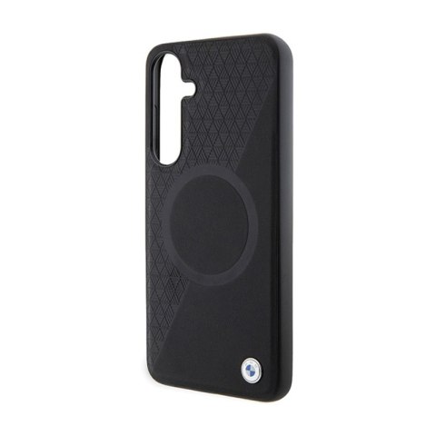 BMW Leather Half Textured & Circle MagSafe - Etui Samsung Galaxy S24 (czarny) BMW BMW Leather Half Textured & Circle MagSafe - Etui Samsung Galaxy S24 (czarny) BMW