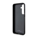 BMW Signature Leather Crossing Lines Pattern - Etui Samsung Galaxy S24 (czarny) BMW