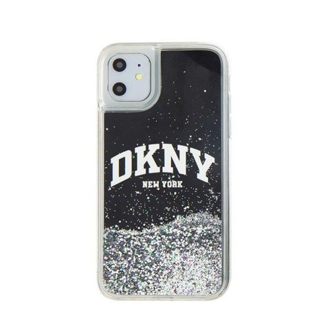 DKNY Liquid Glitter Big Logo - Etui iPhone 11 (czarny) DKNY DKNY Liquid Glitter Big Logo - Etui iPhone 11 (czarny) DKNY