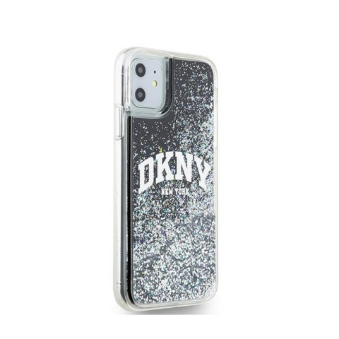 DKNY Liquid Glitter Big Logo - Etui iPhone 11 (czarny) DKNY DKNY Liquid Glitter Big Logo - Etui iPhone 11 (czarny) DKNY
