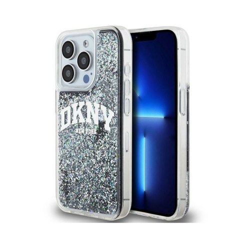 DKNY Liquid Glitter Big Logo - Etui iPhone 13 Pro (czarny) DKNY DKNY Liquid Glitter Big Logo - Etui iPhone 13 Pro (czarny) DKNY