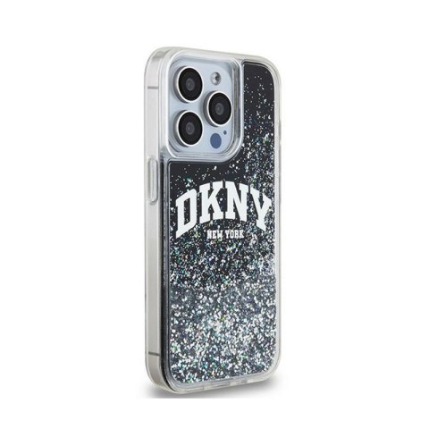 DKNY Liquid Glitter Big Logo - Etui iPhone 13 Pro (czarny) DKNY DKNY Liquid Glitter Big Logo - Etui iPhone 13 Pro (czarny) DKNY