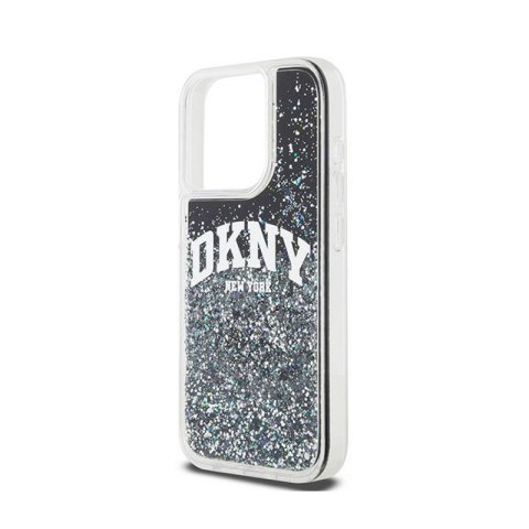 DKNY Liquid Glitter Big Logo - Etui iPhone 13 Pro (czarny) DKNY DKNY Liquid Glitter Big Logo - Etui iPhone 13 Pro (czarny) DKNY
