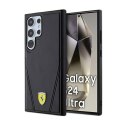 Ferrari Hot Stamp V Lines MagSafe - Etui Samsung Galaxy S24 Ultra (czarny) Ferrari