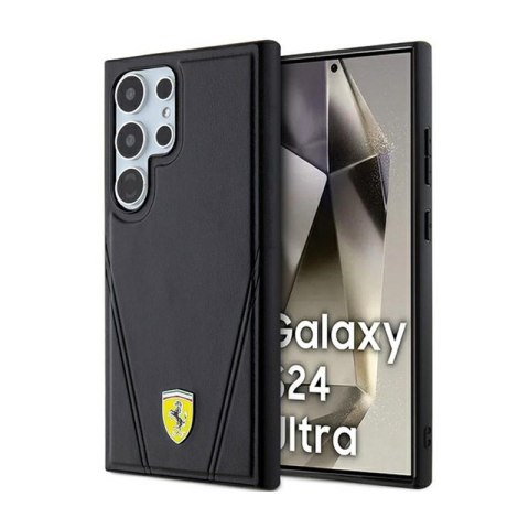Ferrari Hot Stamp V Lines MagSafe - Etui Samsung Galaxy S24 Ultra (czarny) Ferrari Ferrari Hot Stamp V Lines MagSafe - Etui Samsung Galaxy S24 Ultra (czarny) Ferrari
