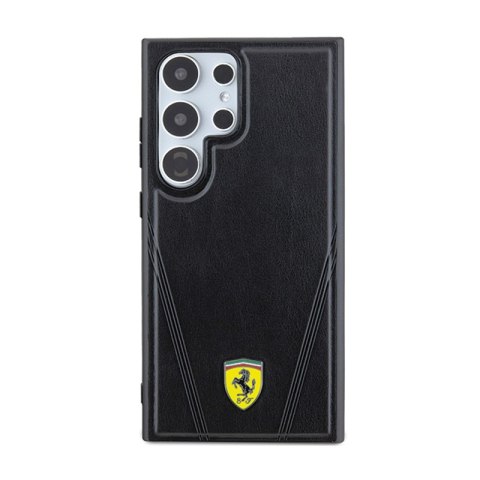 Ferrari Hot Stamp V Lines MagSafe - Etui Samsung Galaxy S24 Ultra (czarny) Ferrari Ferrari Hot Stamp V Lines MagSafe - Etui Samsung Galaxy S24 Ultra (czarny) Ferrari