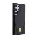 Ferrari Hot Stamp V Lines MagSafe - Etui Samsung Galaxy S24 Ultra (czarny) Ferrari