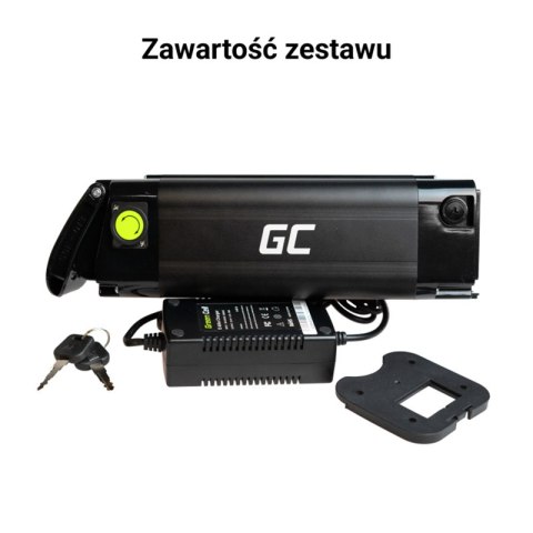Green Cell - Bateria GC Silverfish do roweru elektrycznego E-Bike z ładowarką 36V 11.6Ah 417Wh Li-Ion XLR 3 PIN Green Cell Green Cell - Bateria GC Silverfish do roweru elektrycznego E-Bike z ładowarką 36V 11.6Ah 417Wh Li-Ion XLR 3 PIN Green Cell