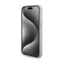 Guess 4G Collection Leather Metal Logo MagSafe - Etui iPhone 15 Pro (różowy) Guess