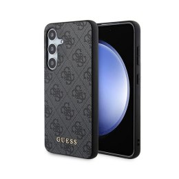 Guess 4G Metal Gold Logo - Etui Samsung Galaxy S24 (czarny) Guess
