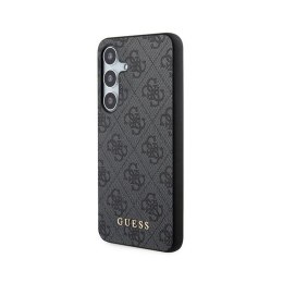 Guess 4G Metal Gold Logo - Etui Samsung Galaxy S24 (czarny) Guess