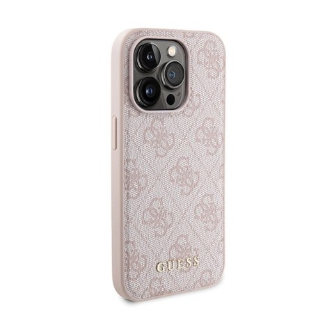 Guess Bundle Pack MagSafe 4G Metal Gold Logo - Zestaw etui + Power Bank 5000mAh MagSafe iPhone 15 Pro (różowy) Guess Guess Bundle Pack MagSafe 4G Metal Gold Logo - Zestaw etui + Power Bank 5000mAh MagSafe iPhone 15 Pro (różowy) Guess