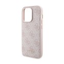 Guess Bundle Pack MagSafe 4G Metal Gold Logo - Zestaw etui + Power Bank 5000mAh MagSafe iPhone 15 Pro (różowy) Guess
